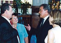 Ing. František Dušek s chotí, JUDr. Zdeněk Veselý, MUDr. Jana Veselá.